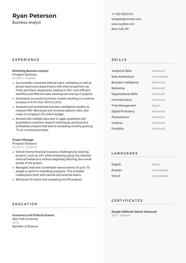 Free Resume Template #12