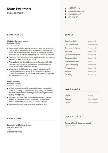 Free Resume Template #13