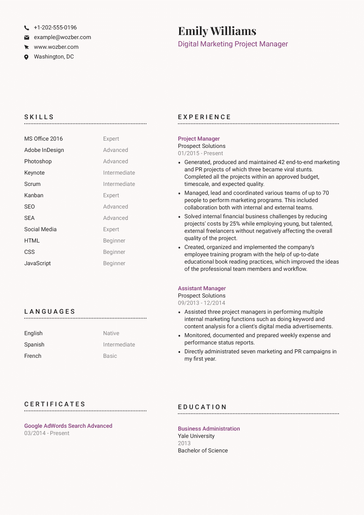 Free CV Template #20
