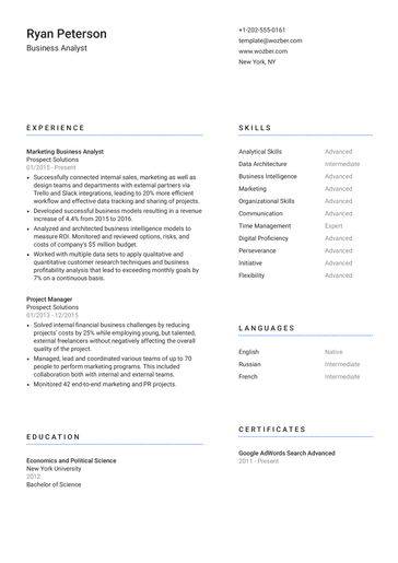 Free Resume Template #5