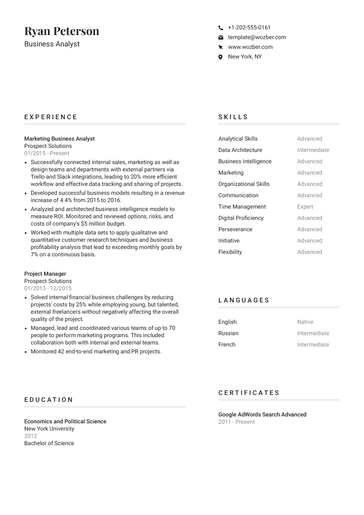 Free Resume Template #7
