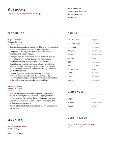 Free CV Template #11