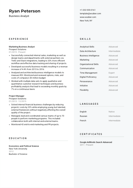 Free Resume Template #12