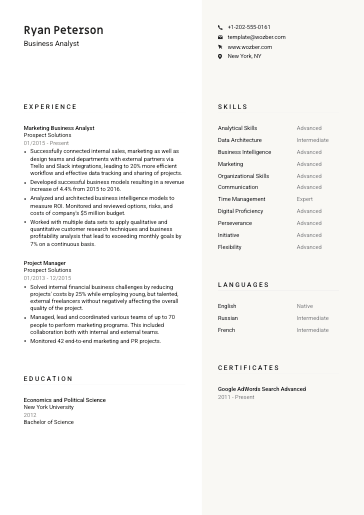 Free Resume Template #13