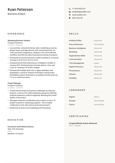 Free Resume Template #13