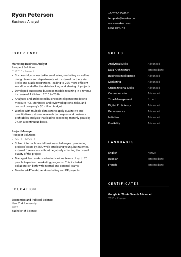 Free CV Template #17