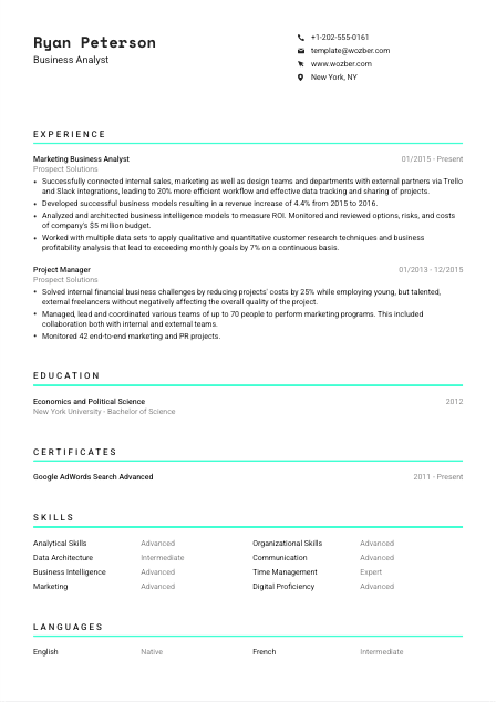 Free Resume Template #18