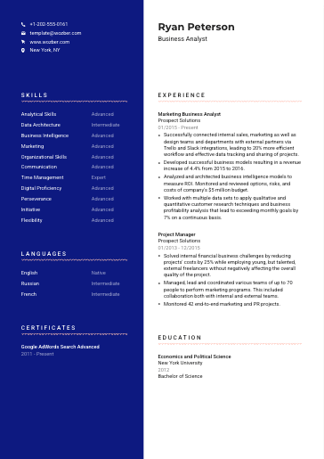 Free Resume Template #21