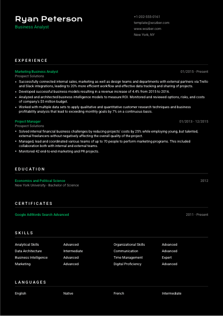 Free Resume Template #24