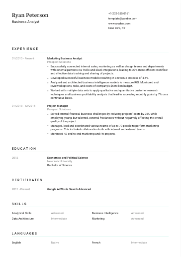 Free CV Template #3