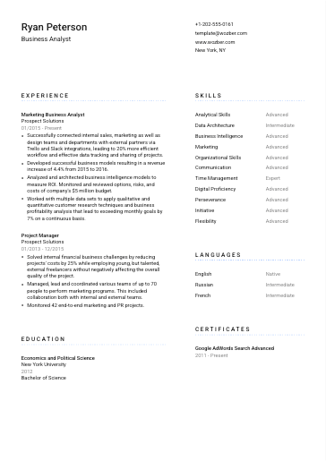 Free Resume Template #5