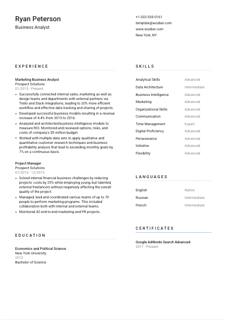 Free CV Template #5