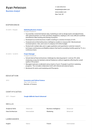 Free CV Template #8