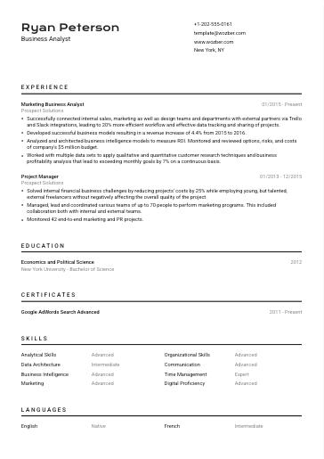 Free CV Template #9